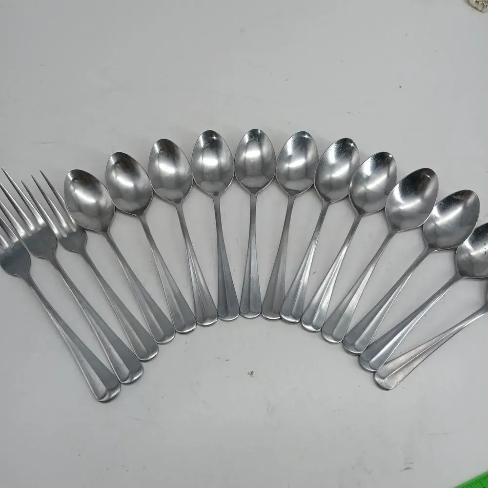 15X Tsp Fks Rogers Korea Wellesley Stainless Flatware Forks Teaspoons